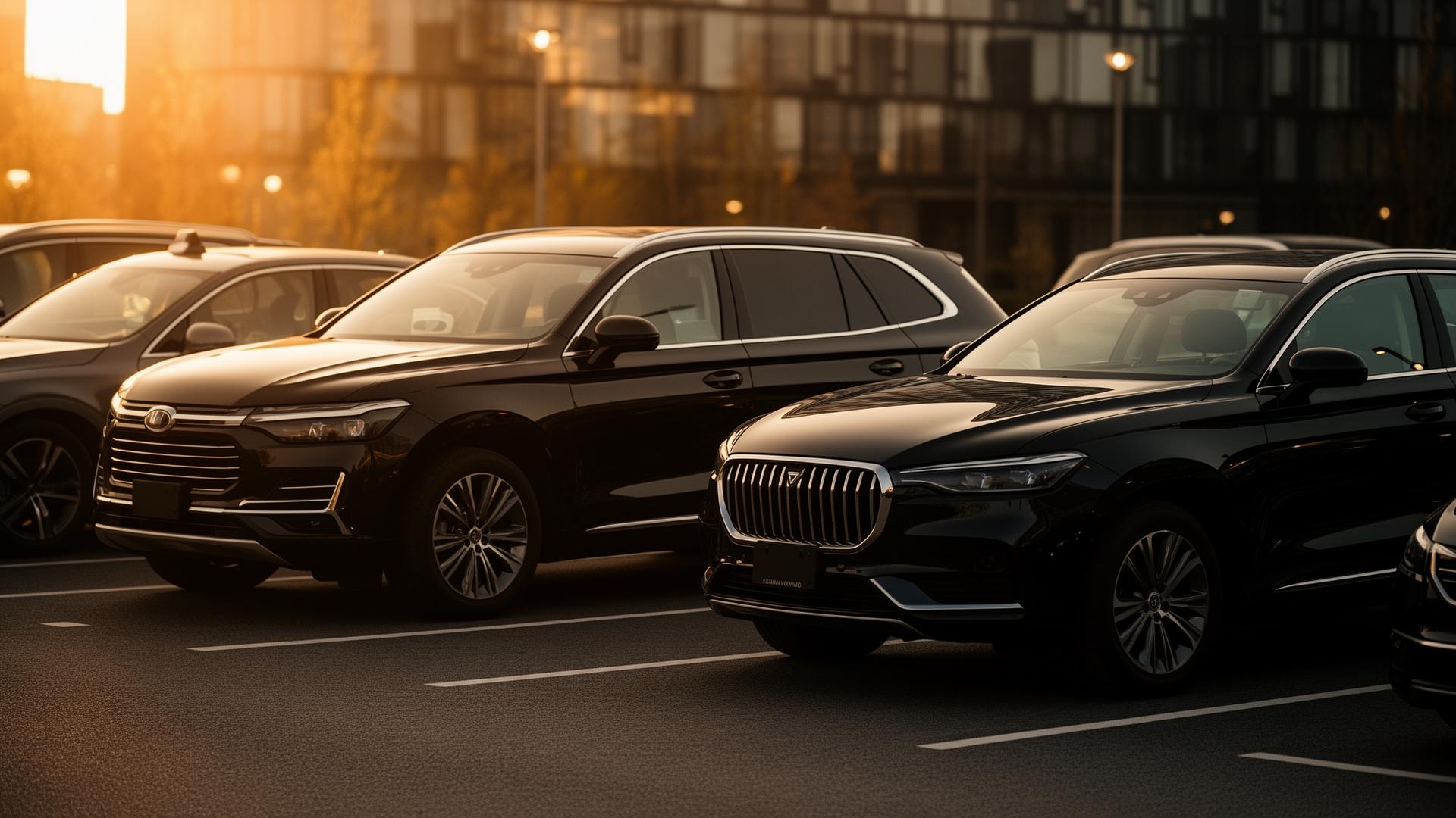 NexoDrive premium fleet at golden hour